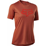 Polera Bicicleta Mujer Ranger Fox Head Rojo Fox