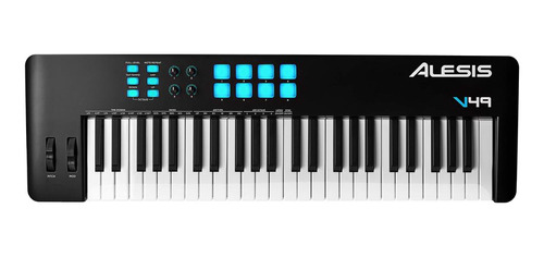 Teclado Controlador Midi Alesis V49ii 49 Teclas Com 8 Pads