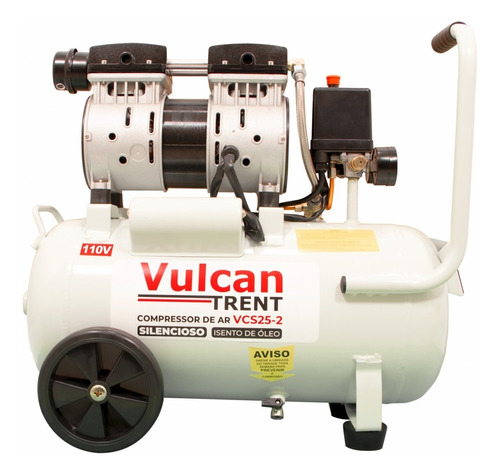 Compressor De Ar 24l Silencioso 1,5 Hp 220v - Vcs25-1 Vulcan