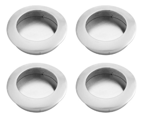 Manija Tirador Cubeta Carlota Blanca Cajon Mueble Cocina X 4