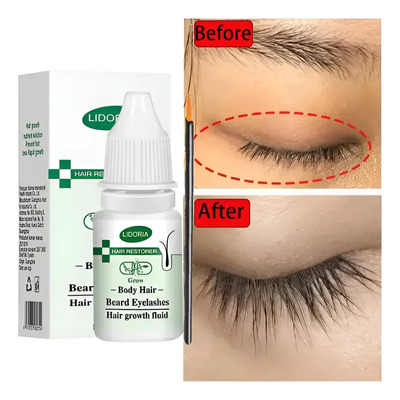 Suero Crecimiento Pestañas Cejas Barba Lidoria 10ml Extracto Ricino | Meses sin interés