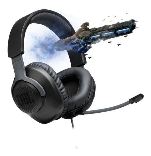 Auriculares Gamer Jbl Quantum 100 Negro Micrófono Integrado