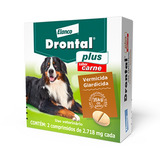 Vermifugo Drontal Plus Caes Até 35kg - 2 Comprimidos