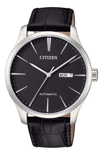 Reloj Citizen Automatic Nh835008e Hombre Color De La Malla Negro Color Del Bisel Acero Color Del Fondo Negro