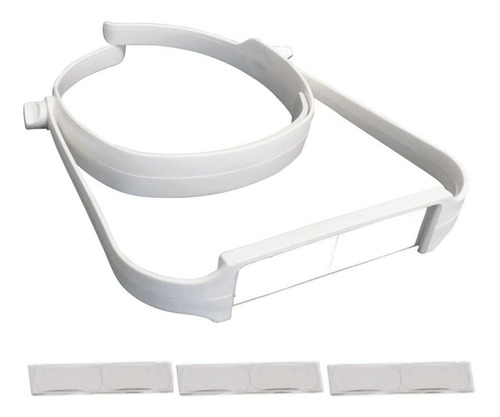 Lupa De Cabeca Tk600 Branca 4 Lentes - Ideal Para Eletronica