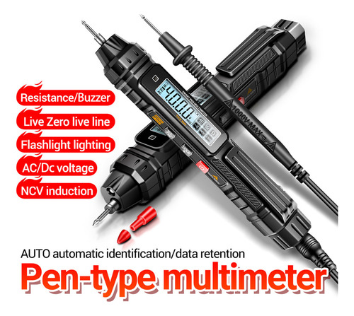 Pluma De Prueba Eléctrica Con Multímetro Digital Portable Pr