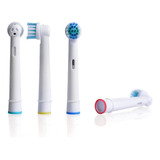 Kit Com 4 Refis Compatíveis Escova Elétrica Oral B Braun