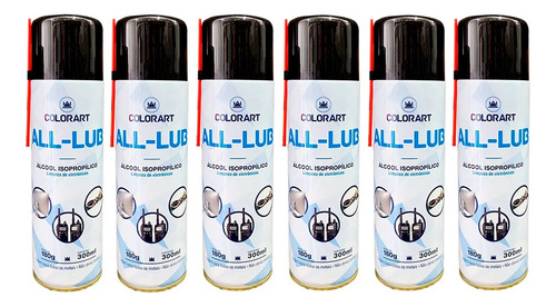 Kit 6 Spray Álcool Isopropilico Limpeza De Placa Eletrônico