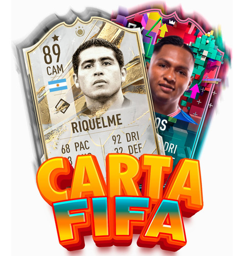 Carta Fifa Personalizada Grande En Mdf