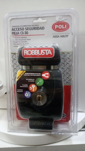 Cerradura Sobreponer Para Reja Robbusta Ci_30 Poli