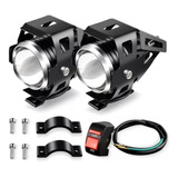 Neblineros Moto Led Pack 2 Delanteros + Switch Led 2200lm