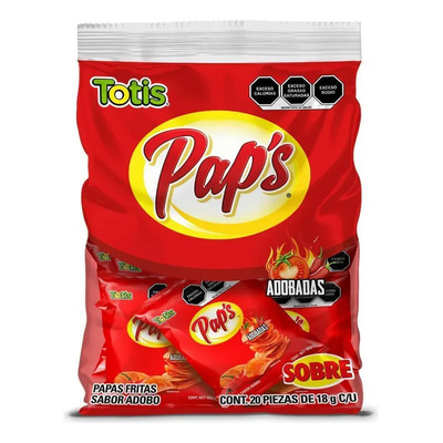 Totis Paps Adobadas Papas Fritas Botana 20pz 360g | MercadoLibre