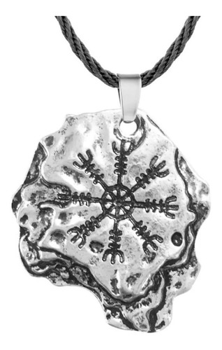 Collar Brújula Vikinga Vegvisir Talisman Amuleto Nórdico 