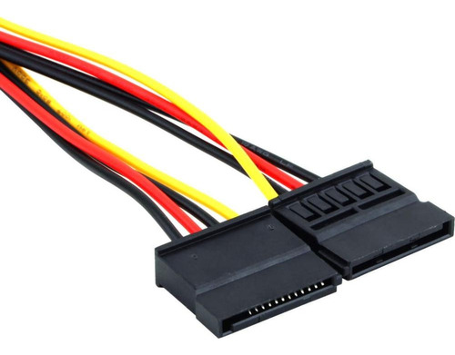 10 Unidades De Cable De Poder De Molex (ide) A 2 Sata