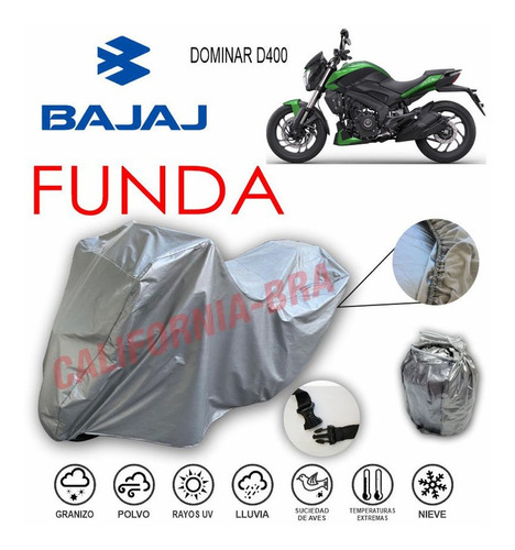 Funda Cubierta Lona Moto Cubre Bajaj Dominar D400