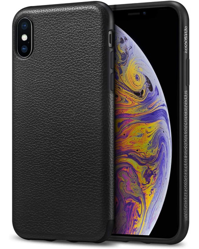 Funda Para iPhone XS Max, Negro/delgada/silicona