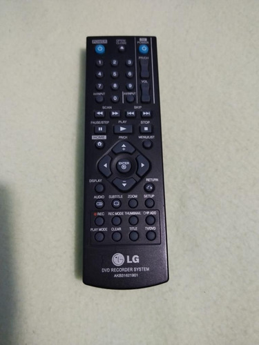 Control LG Dvd Grabador Mod: Akb31621901