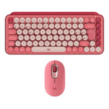 Combo Logitech Mouse Pop + Teclado Mecánico Pop Keys Rojo