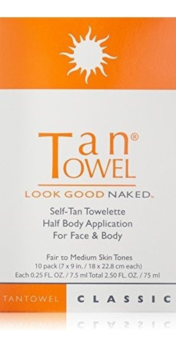 Toalla Bronceadora Self Tan Towelette Classic 10 Unidades