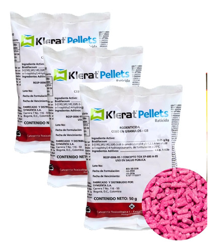 Klerta Pellet 50g X3