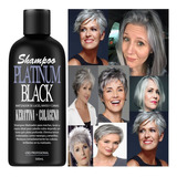 Shampoo Matizador Platinum Black Cabello Cano Gris Plata