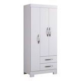 Guarda-roupa Solteiro Barato 3 Portas Nt 5000 Branco-notável