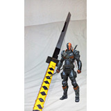 Batman - Deathstroke Katana De Madera + Cuchillo Comic