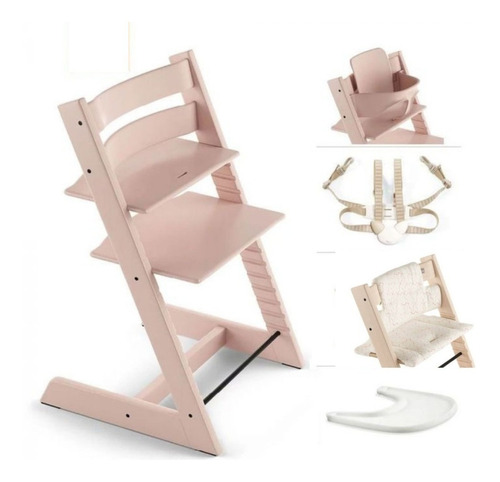 Stokke Tripp Trapp Babyset Cojin Arnes Y Tray - Serene Pink 