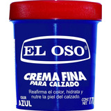 Grasa Crema Fina Para Calzado El Oso Color Azul 170g E-full