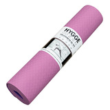 Mat Yoga Colchoneta Bicolor Pilates Fitness Tpe 6mm + Funda