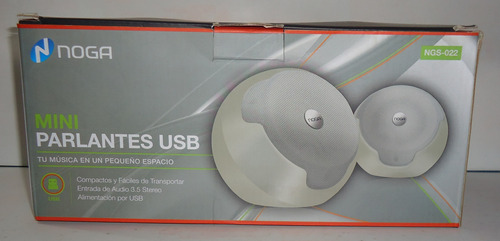 Parlantes Usb Noga Para Pc Con Control Volumen Nuevos