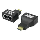 Plug Extensor Extensor Hdmi Via Cat5e/cat6 20 Metros  - Pix