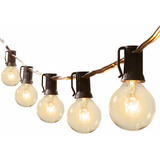 Sumworld Outdoor String Lights With 50+2 Clear G40 Bulbs 50 