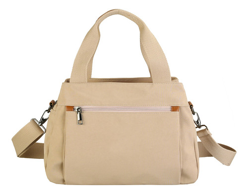 Cartera Urbana Mujer Gadnic Bolso Bandolera Color Beige