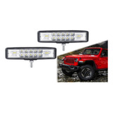 Barra Led 18w 16 Led 14cm Bicolor 12-24v Pack 2 Unidades