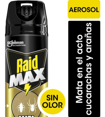 Raid Max Dorado Cucarachas Sin Olor X 360 Cm3