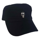 Gorro Corte Militar Con Craneo Estilo Gothico Rock Punk 