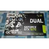 Gtx 1070 Asus Dual 8gb Oc Edition Completo En Caja!!