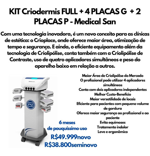 Criodermis Criolipolise De Placas Medical San