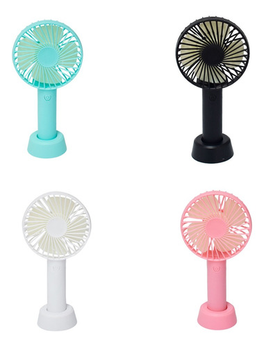 4 Mini Ventiladores Portátil Colores Al Azar Para Escritorio