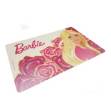 Mantel Individual Pvc 28 X 43 Cm Pvc Barbie Rosas Transparen