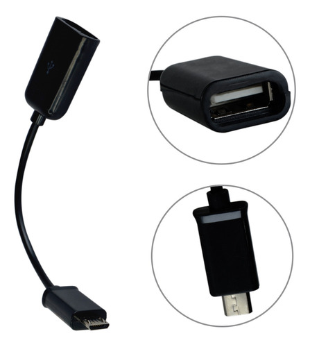 Cable Otg Para Equipos Móviles Celulares Puerto Micro Usb