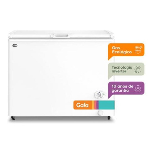 Freezer Horizontal Gafa Fghi300b-l 280 Lts Blanco Inverter