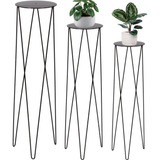 3 Suporte Tripé Para Vasos Plantas De Chão Table Industrial