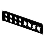 Painel 2 U Rack Para 08 Xlr Universal Wp 08 Xlr/04 Spk 