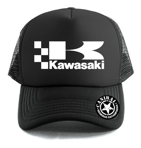 Gorras Trucker Kawasaki Racing Remeras Estampadas Canibal