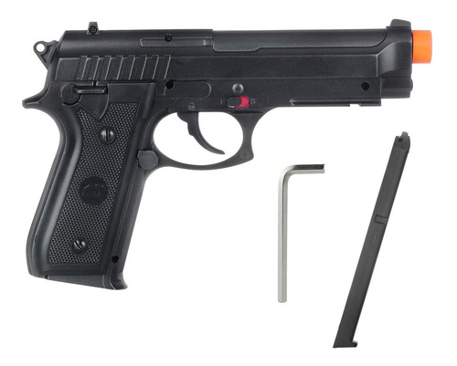 Pistola De Chumbinho Pressão Co2 4.5mm Pt92 Full Metal Nfe