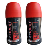 Pack X2 Etiquet Roll-on Men Original 24hs De Protección 60g