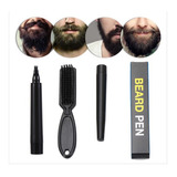 Caneta Para Preencher Falhas Na Barba Beard Pen + Escovinha