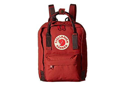 Minimochila Kanken De Fjallraven Para Mujer, Color Rojo Oscu